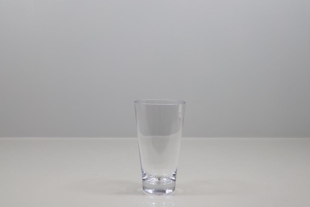 Glas Vase konisch H 19,5 D 11 cm