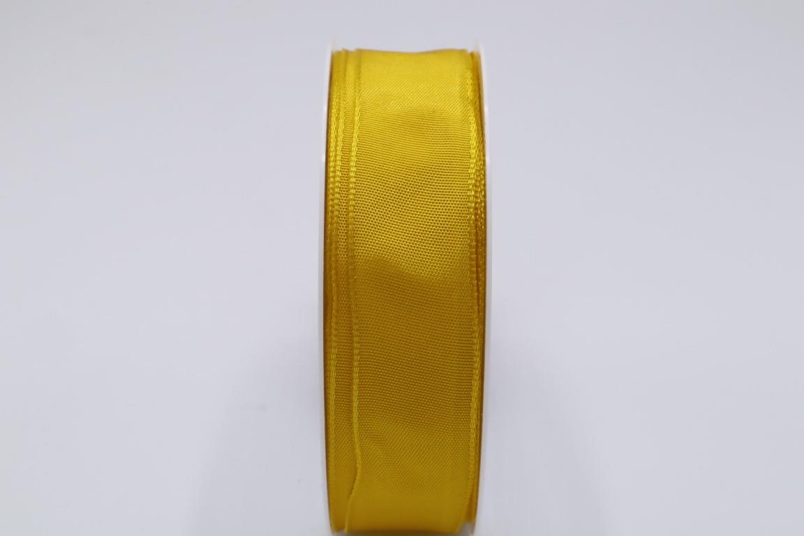 Drahtkantenband 25mm yellow 914
