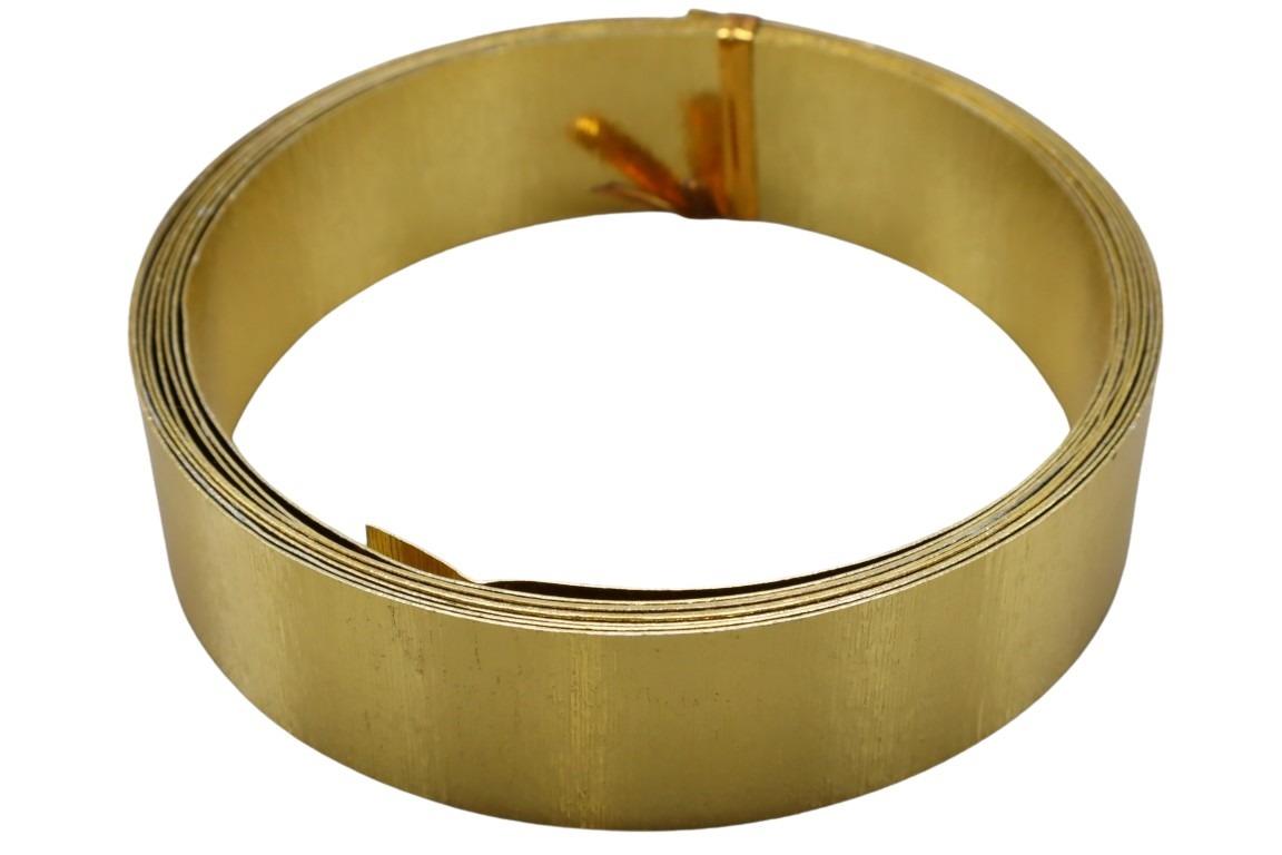 Alu Flachdraht 30mm 3m gold