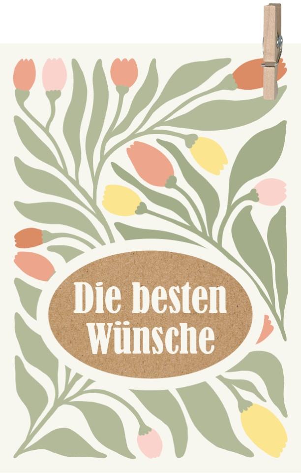 Minikarten Die besten Wünsche 7,5x5 cm Minikarten Die besten Wünsche 7,5x5 cm