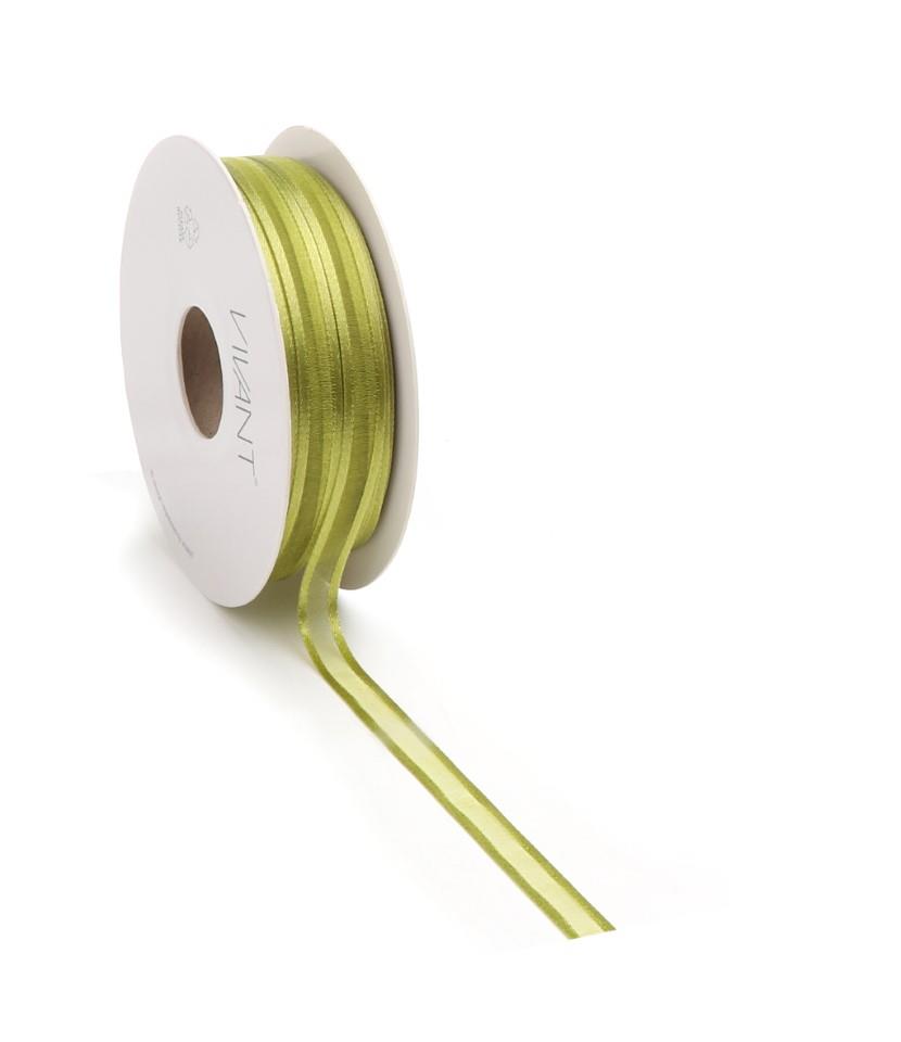 Band Prego Organza/Satinrand 10 mm 50 Meter hellgrün 62A Band Prego Organza/Satinrand 10 mm 50 Meter hellgrün 62A