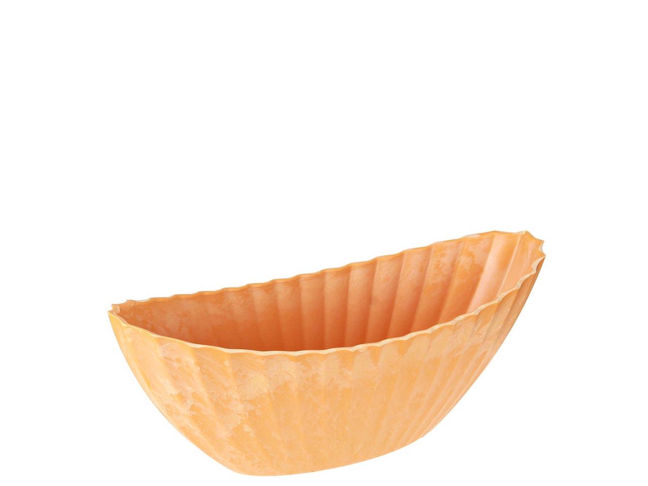 Schiffchen Rille KARA gelb Plastik L24cm