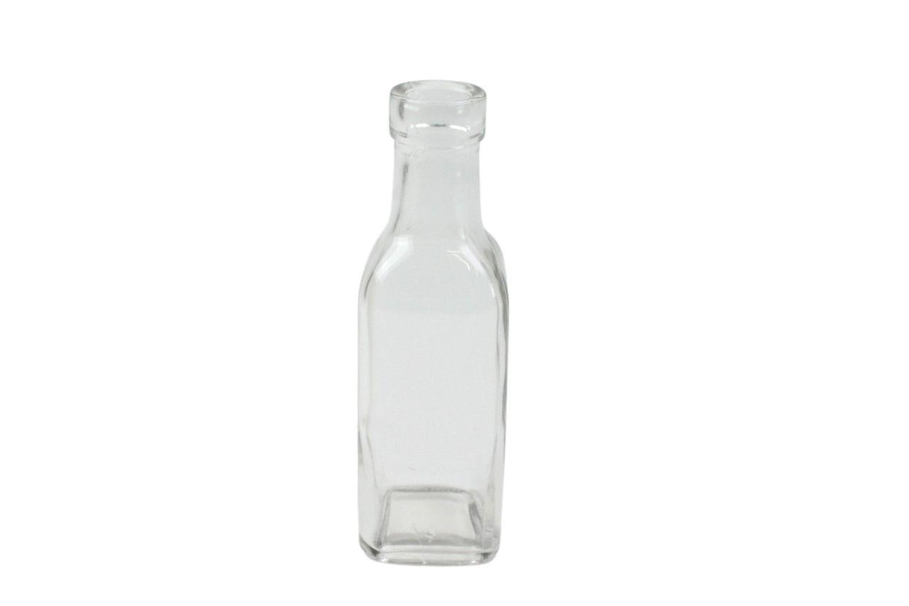 Glasflasche Herzig glasklar D 3/5,5 cm H 15,5 cm