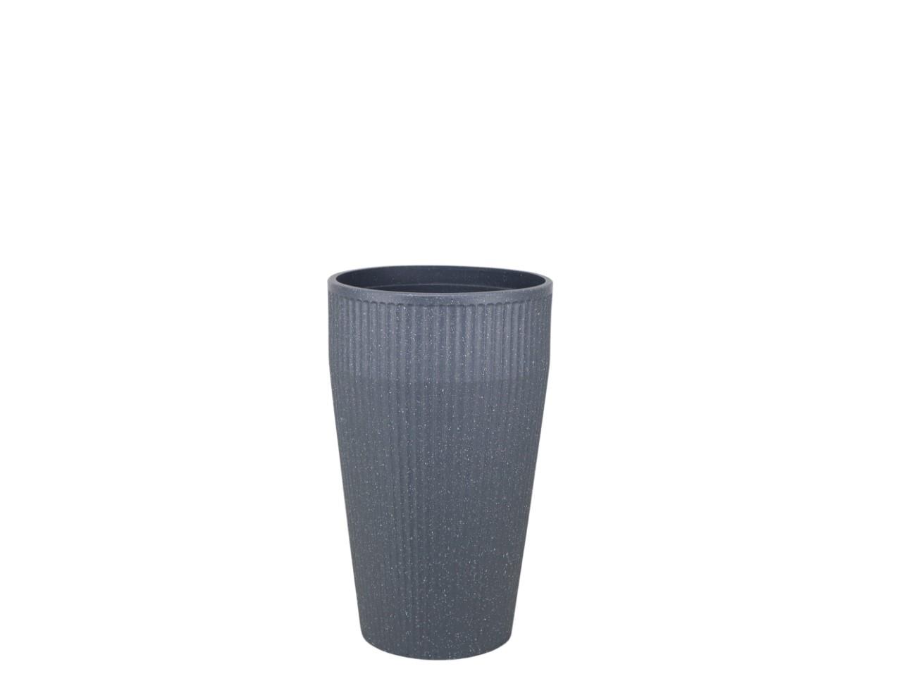 Pflanztopf hoch Kunststoff anthrazit D28xH46,5cm
