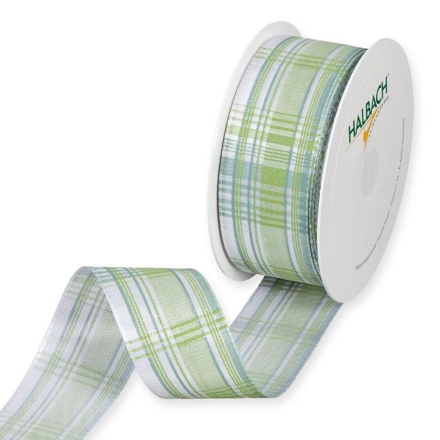 Druckband Karo 40 mm 25 Meter green 560