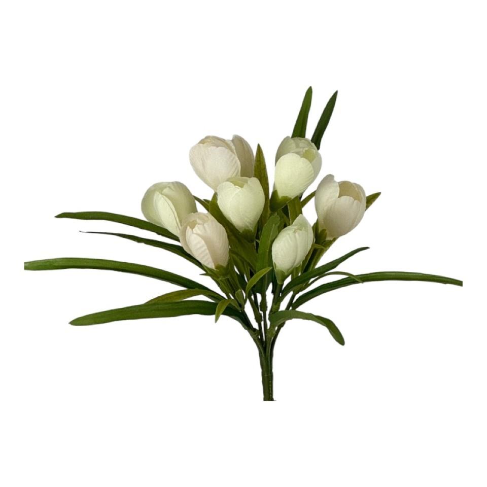Krokus x 9Blüten creme H21cm