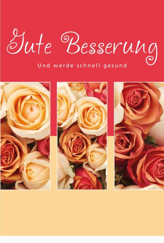 Glückwunschkarten Gute Besserung 11,5x17 cm