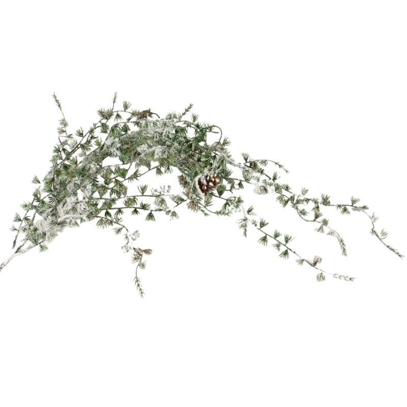Zuckerfichte Zweig x12 mit Schnee L81cm Zuckerfichte Zweig x12 mit Schnee L81cm