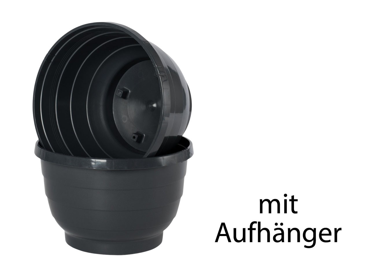 Ampel Komet 25cm inkl.Untersetzer+Aufhänger anthrazit NETTO