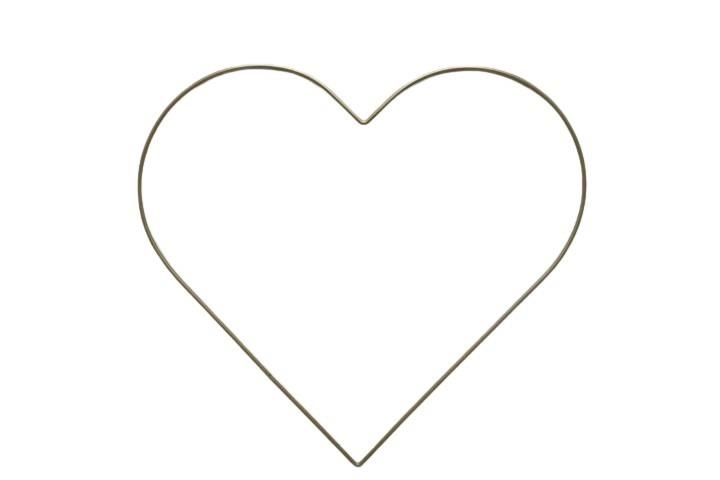 Metallherz gold 30cm Metallherz gold 30cm