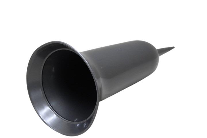 Grabvase 31cm / oben 12cm grau NETTO