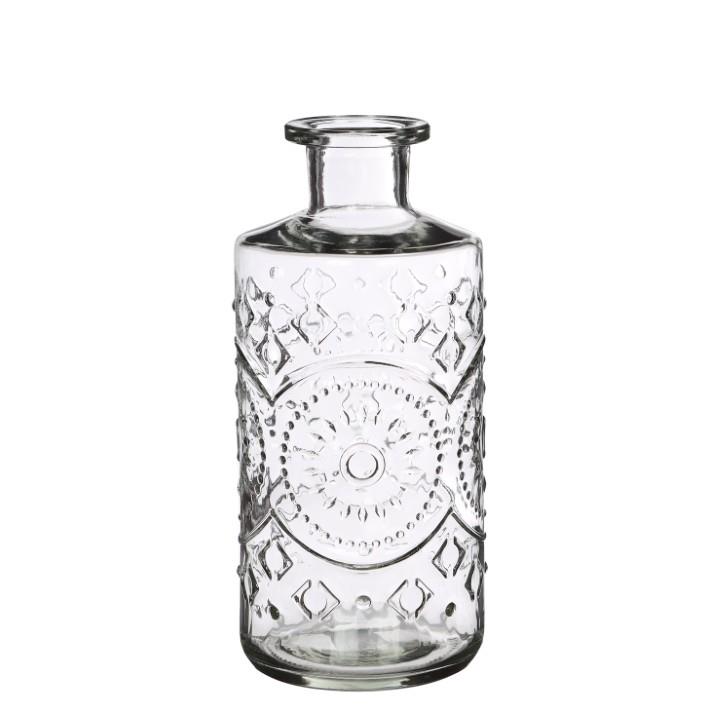 Glasflasche Berlin klar D9xH21cm