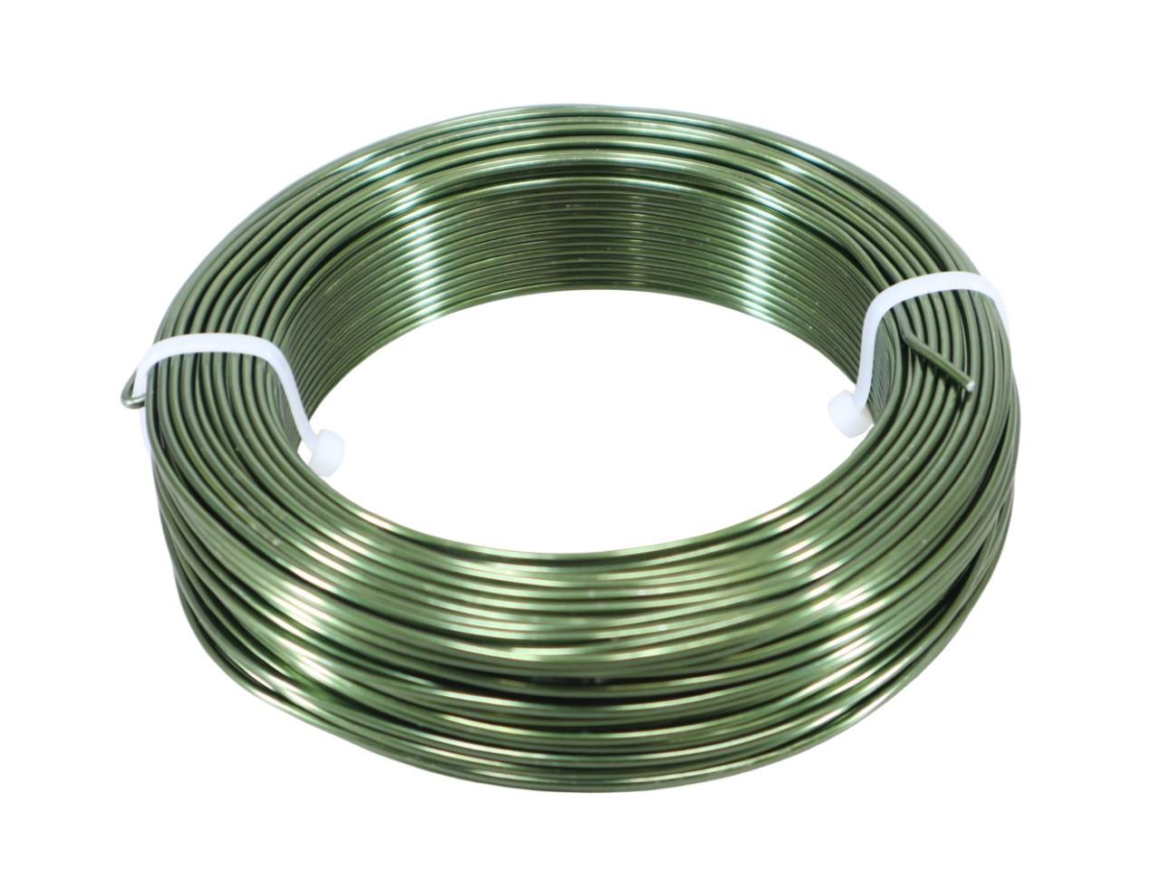 Aluminium-Draht 2,0 60m/500 gr. moosgrün NETTO Aluminium-Draht 2,0 60m/500 gr. moosgrün NETTO