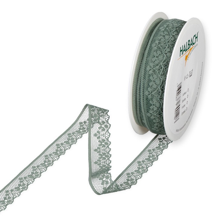 Spitzenband 18 mm 18 Meter jade 130