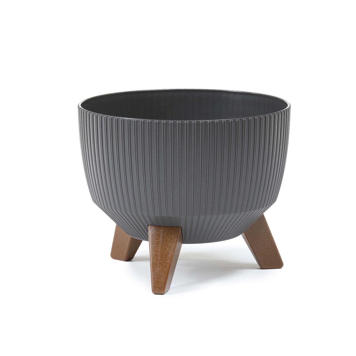 Plastikschale D24cm H20,5cm "Roma" auf Füß. GRAFIT 950-50 Plastikschale D24cm H20,5cm "Roma" auf Füß. GRAFIT 950-50