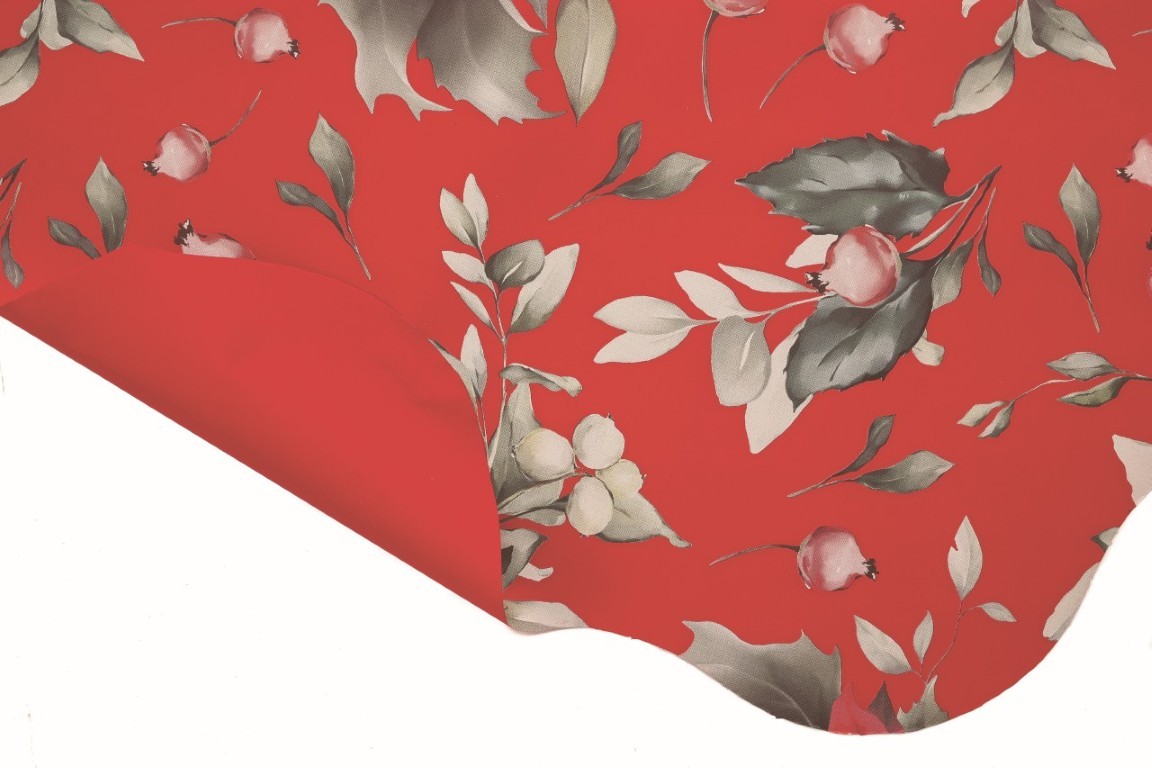 Rondella 40cm XMAS FLOWER S-W41PM  rot   -12