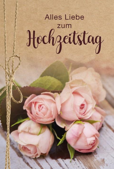 Glückwunschkarten Alles Liebe zum Hochzeitstag 11,5x17 cm