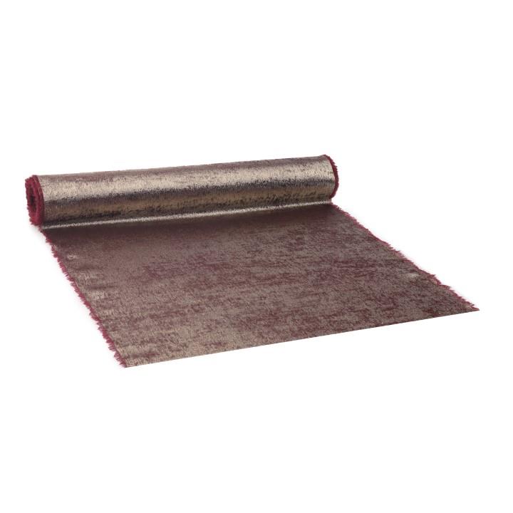Tischband Glam Raw 28 cm 2,5 Meter Farbe 25 bordeaux-gold