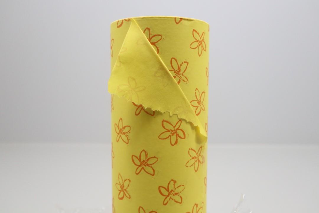 Manschettenpapier 25cm Petit Fleur gelb NETTO