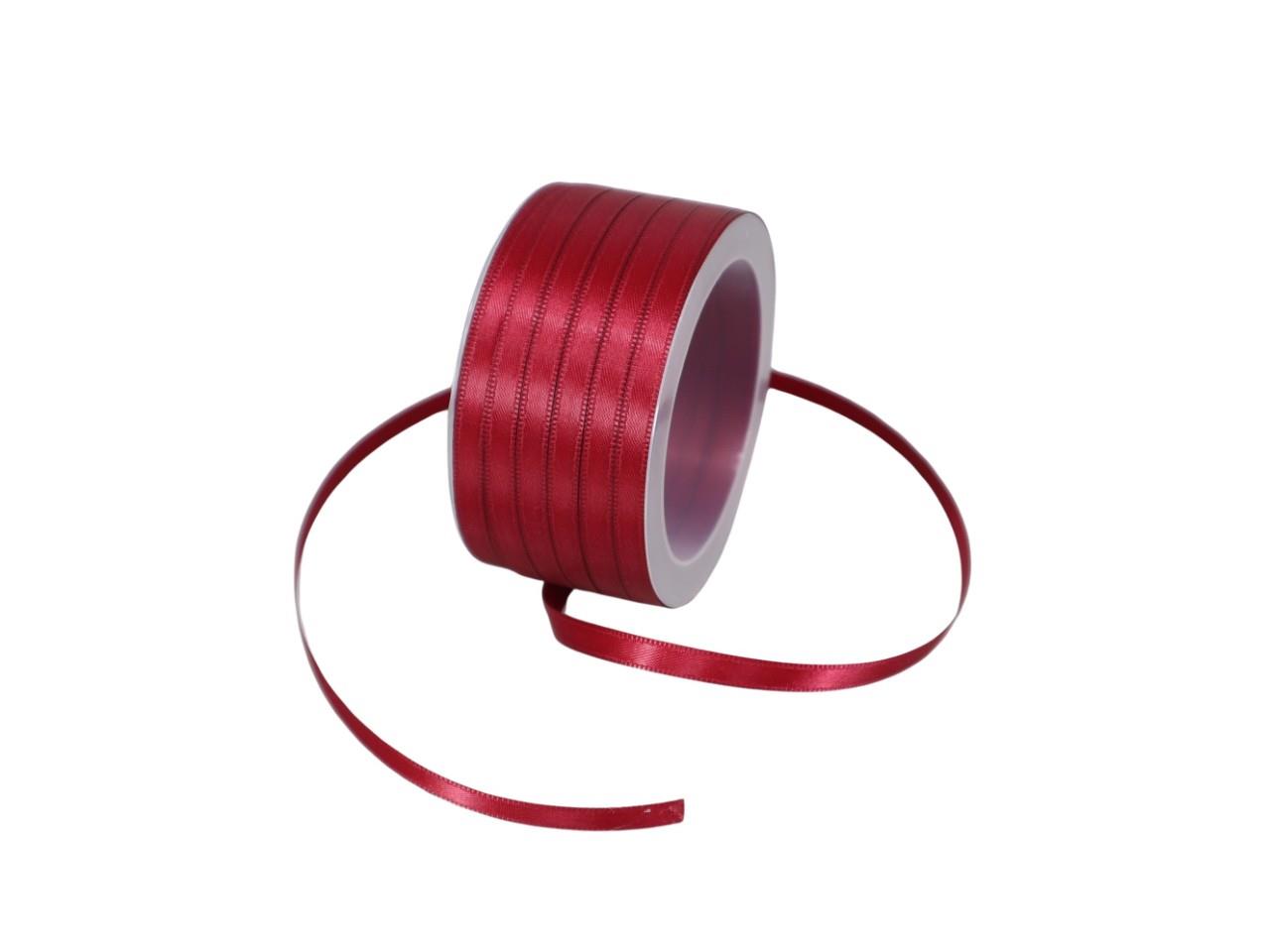 Satinband 6 mm 50 Meter dunkelrot 360 Satinband 6 mm 50 Meter dunkelrot 360