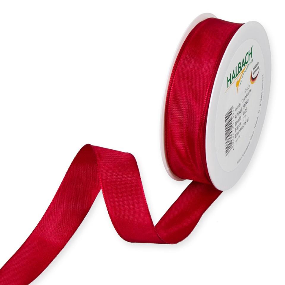 Drahtkantenband 25mm rot 77