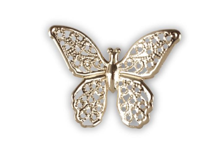 Streuer Schmetterling Glanz Papierfolie gold 5,2-7,5cm
