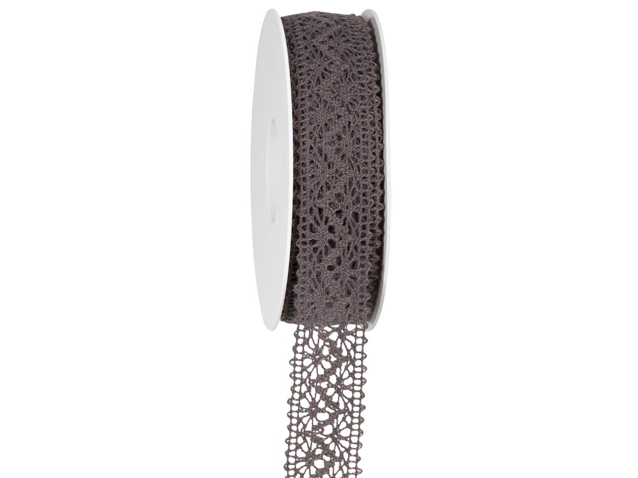 Band Spitze 25 mm 15 Meter grau 72