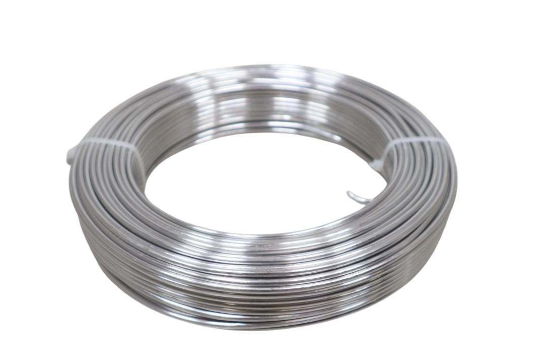 Draht Aluminium silber-blank 3,0mm 1 kg
