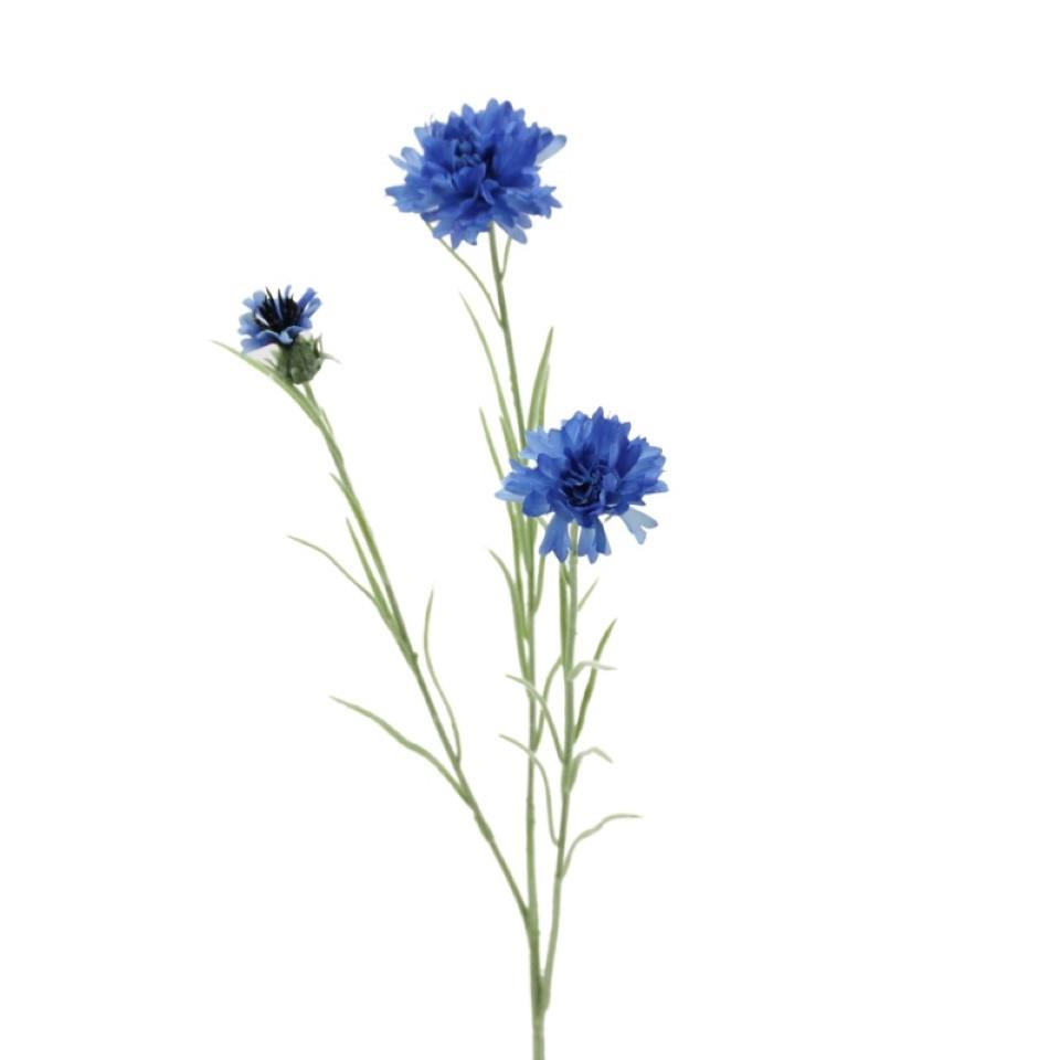 Kornblumenzweig 3fach blau H65cm Kornblumenzweig 3fach blau H65cm