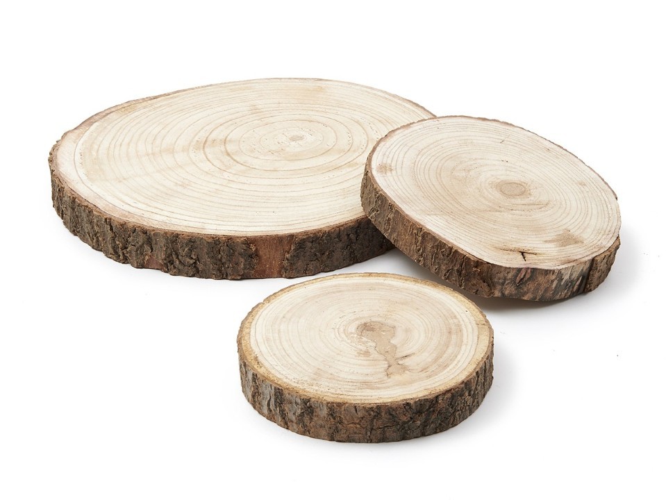 Holzscheibe Paulownia 25cm