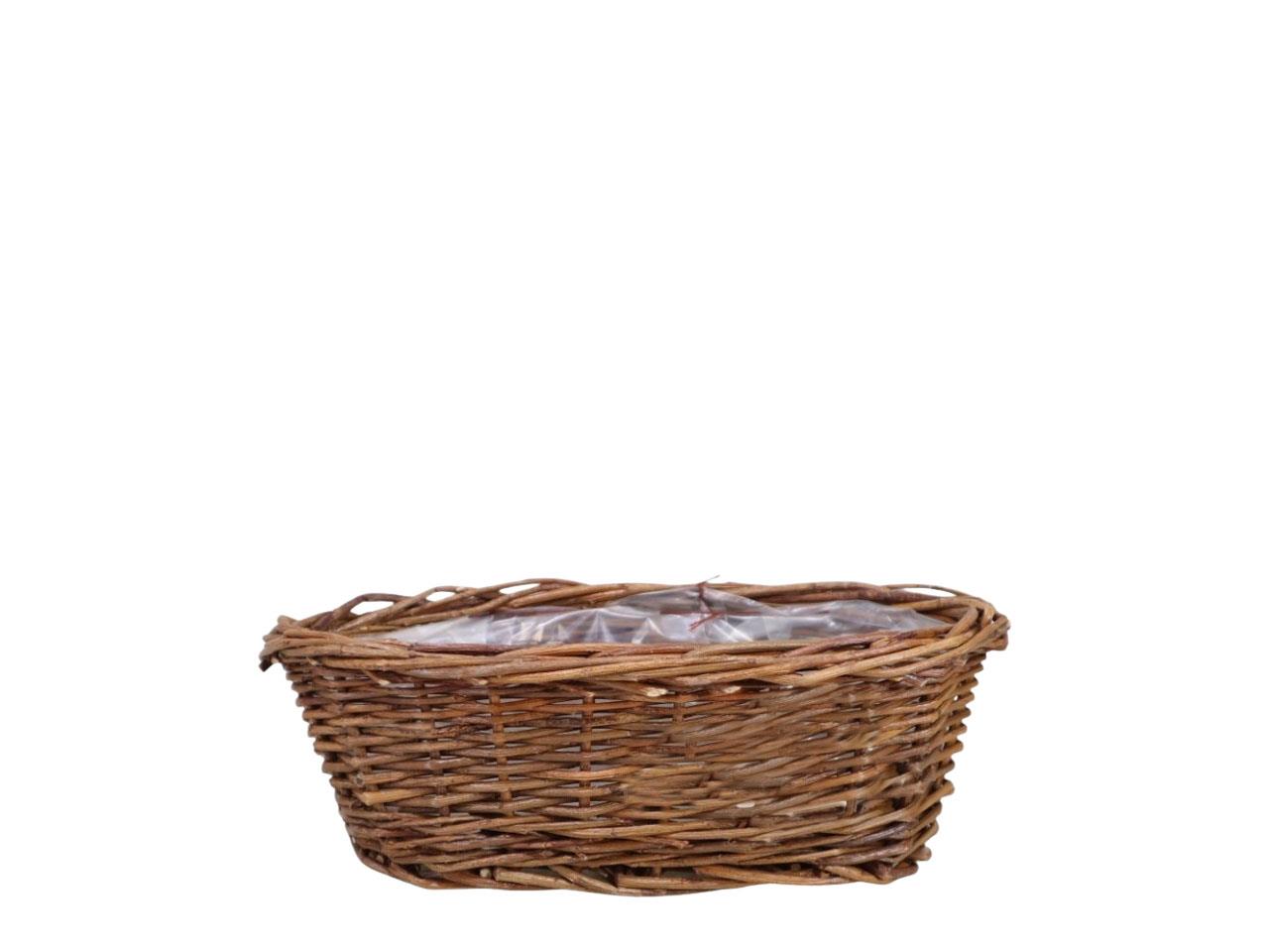 Primelkorb oval 25 cm ungeschält