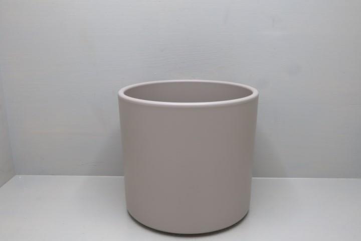 Keramikübertopf 15cm steingrau-matt Serie 411