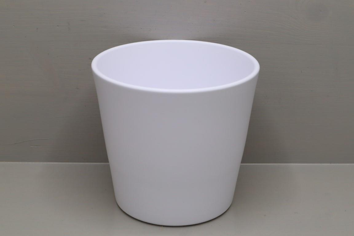 Keramikübertopf Serie 440 15cm weiß matt