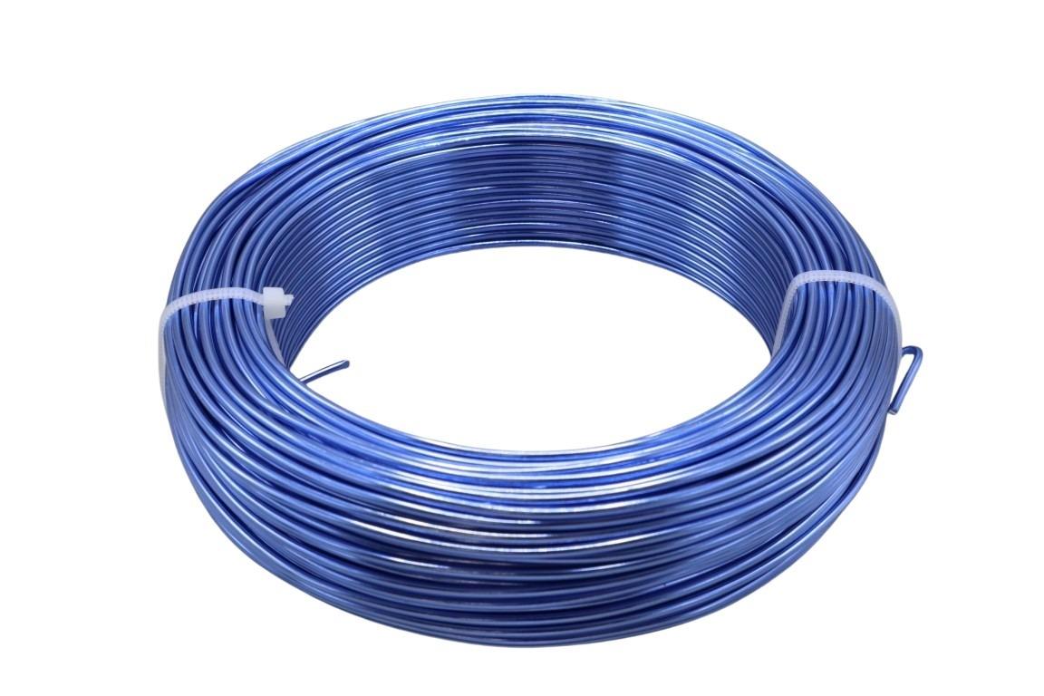 Aluminium-Draht 2,0 60m/500 gr. rauchblau NETTO