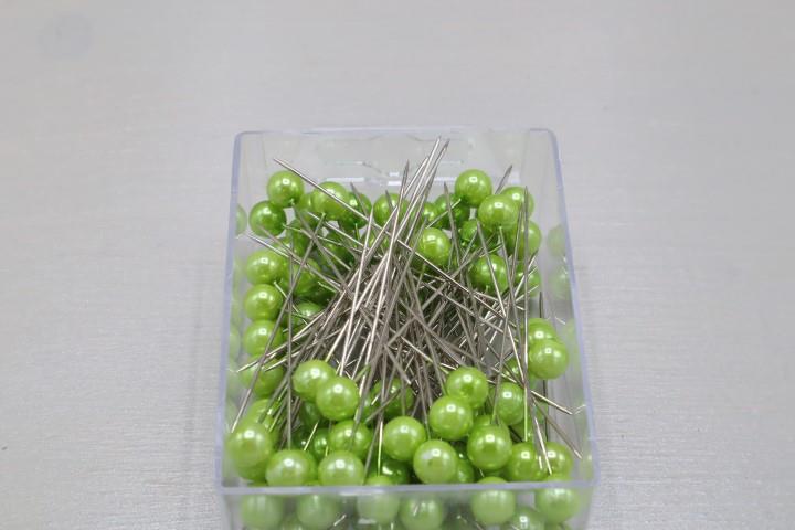8mm Perlenpin 96 Stück grün