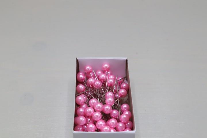 6mm Perlen Nadel 120 Stück hellrosa