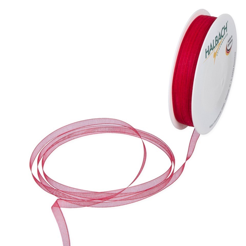 Organza 5mm o. Dr. rot77