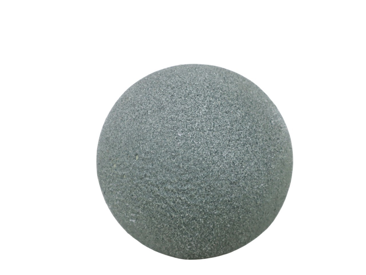 Kugel Metall grün-sandig D14cm