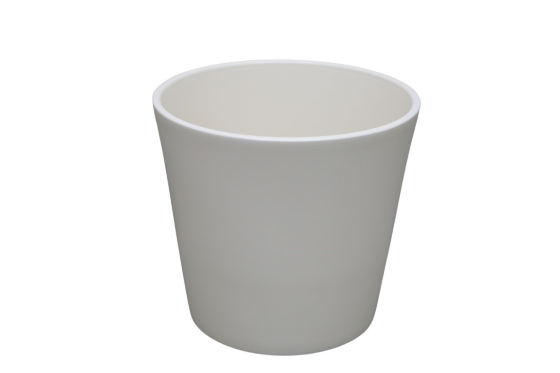 Keramikübertopf Serie 440 12cm creme matt