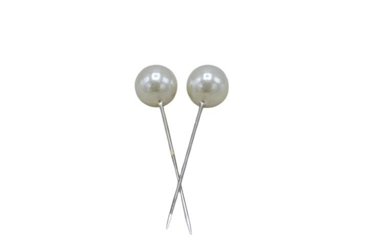 Perlennadeln/Pin Kunststoff creme D6mm L60mm 500 Stück