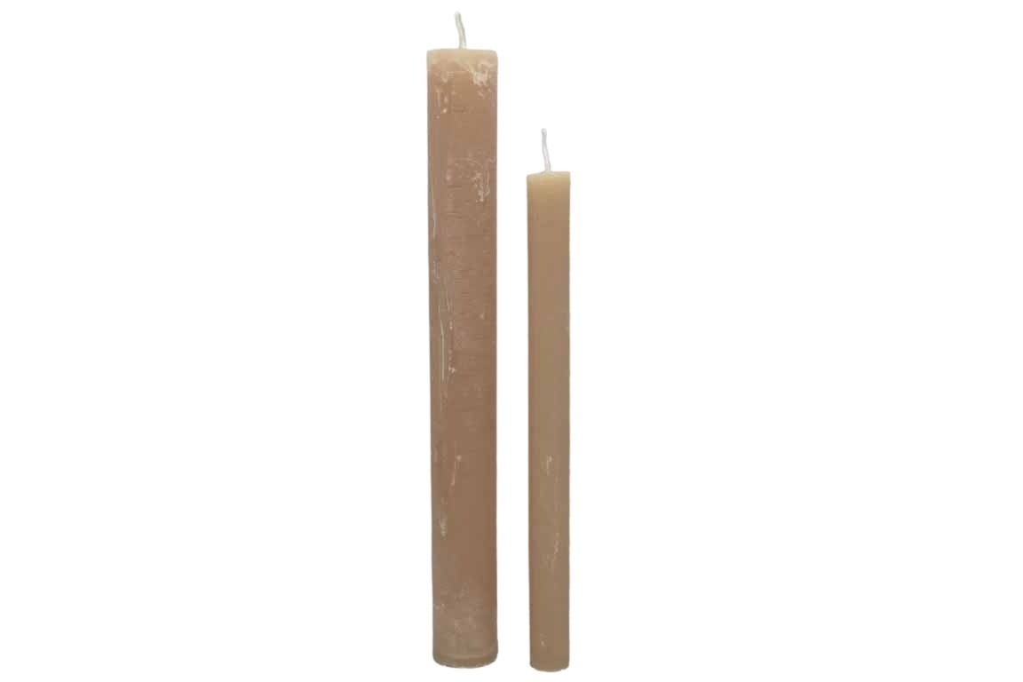Stabkerze Rustika 240/34mm stone