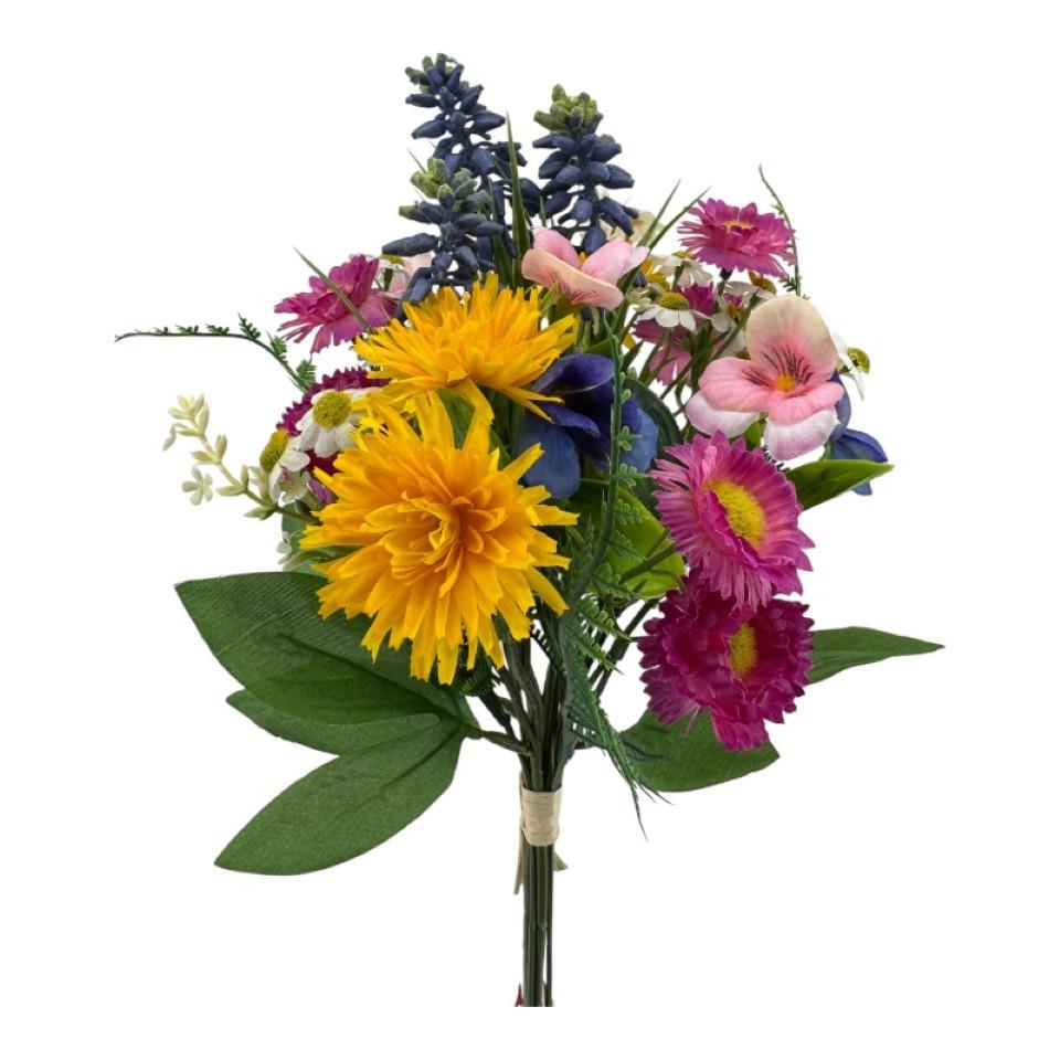 Frühlingsstrauß mix Löwenzahn/Hyazinte H37cm