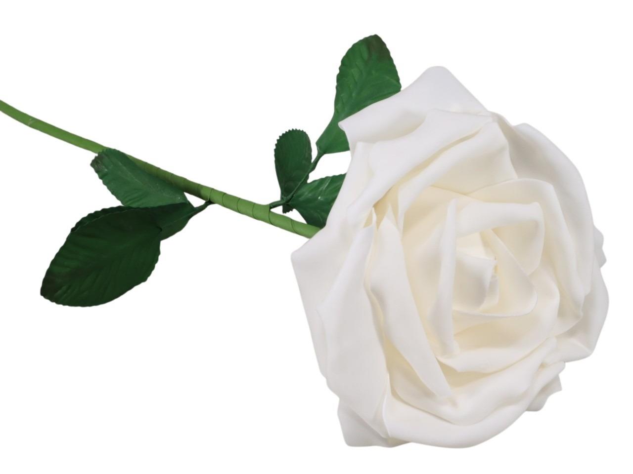 Rose am Stiel Foam weiß-creme D50cm H120cm Rose am Stiel Foam weiß-creme D50cm H120cm