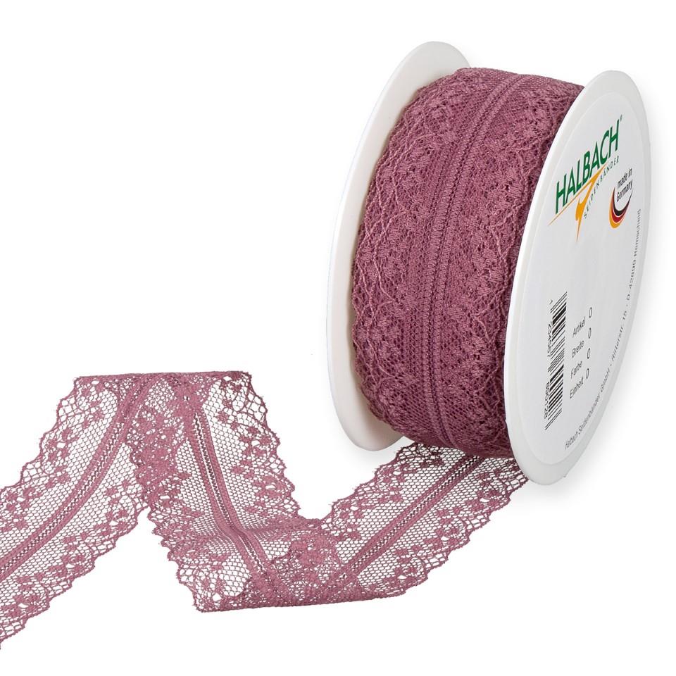 Spitze 36 mm 15 Meter berry 509 Spitze 36 mm 15 Meter berry 509