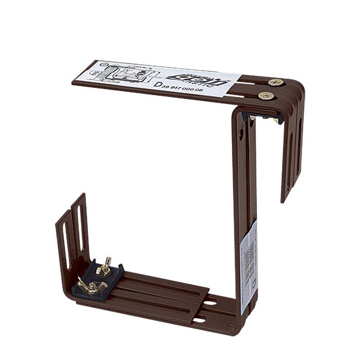Balkonkastenhalter zweifach (f.Standardkasten) braun Balkonkastenhalter zweifach (f.Standardkasten) braun