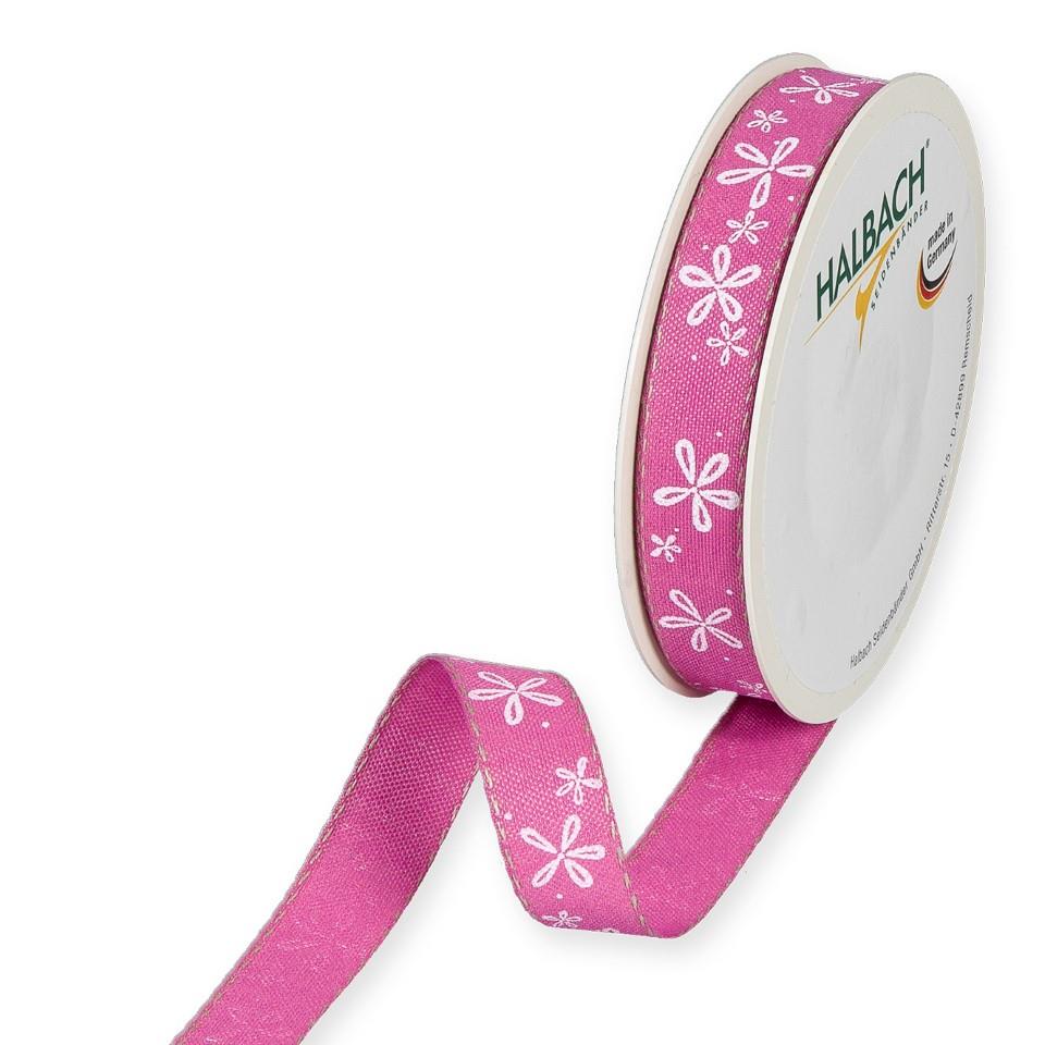 Druckband Blüten 15 mm 18 Meter pink 60 Druckband Blüten 15 mm 18 Meter pink 60