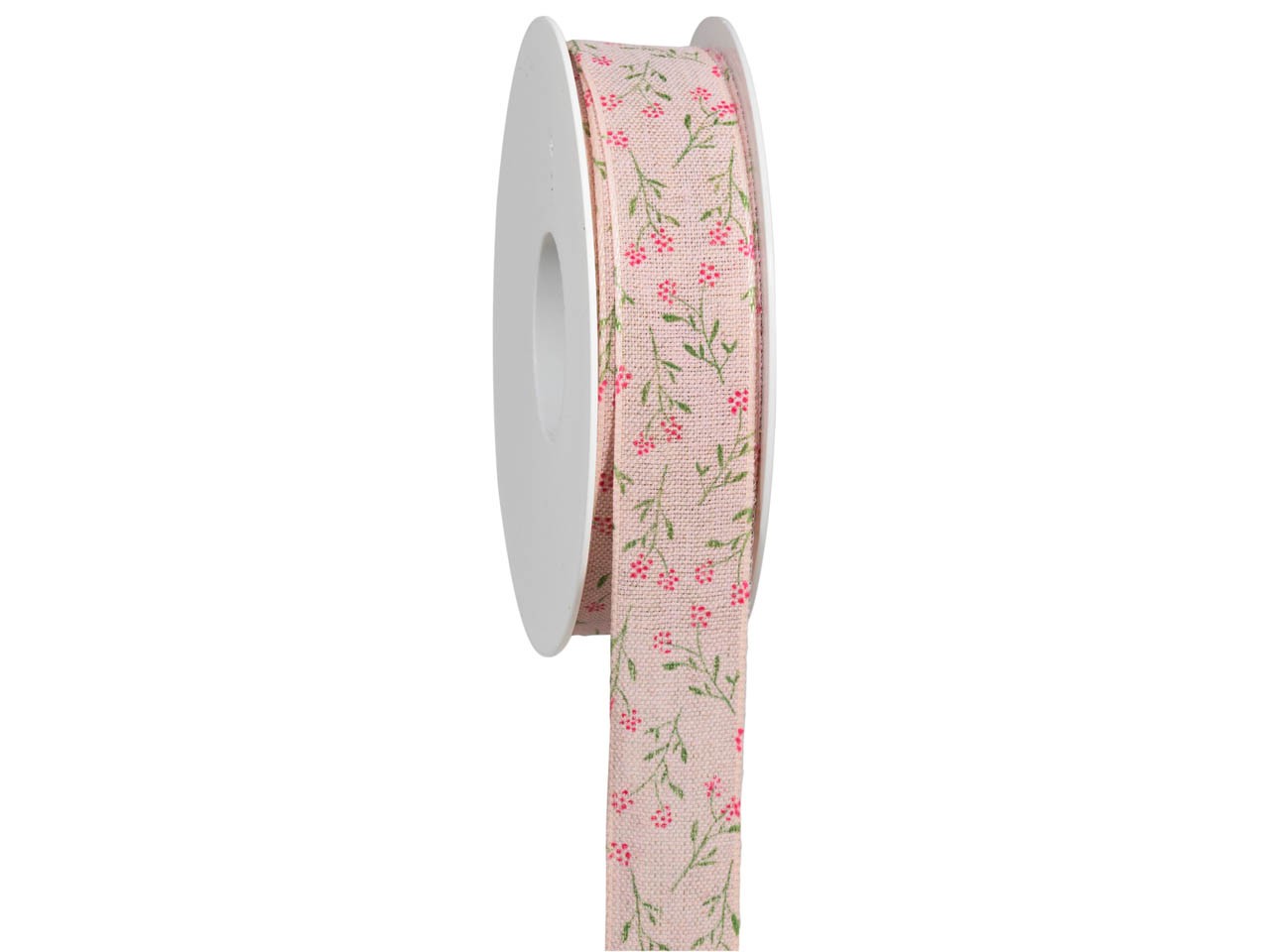 Band Flos m. Draht 25 mm 18 Meter 211 hellrosa