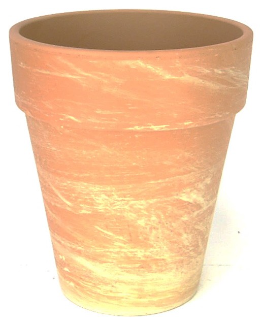 Blumentopf XL hell.marm. 31cm (D31xH37,5cm)