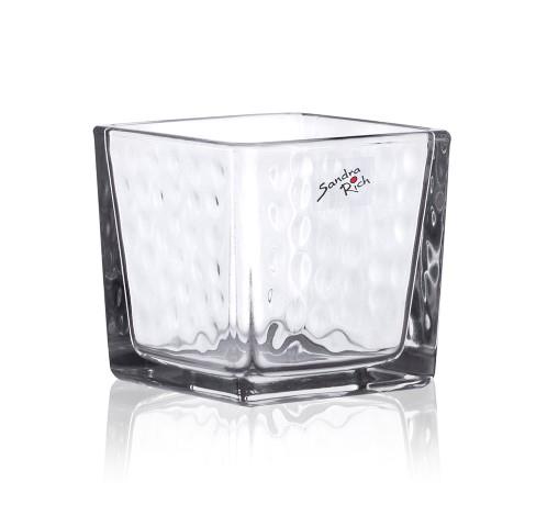 Glasübertopf quadratisch 7,5x7,5x7,5 cm NETTO