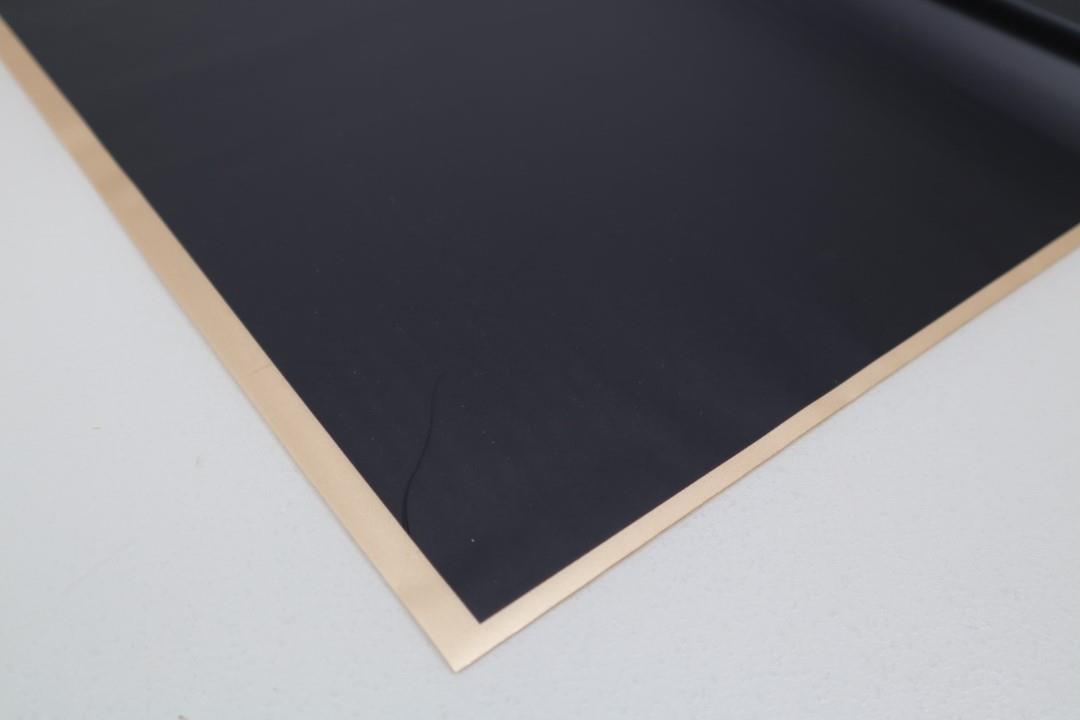 Folienmanschetten quadratisch 58x58 cm schwarz m. Goldrand Folienmanschetten quadratisch 58x58 cm schwarz m. Goldrand